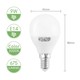 Outlet: EN: LED A5 G45 BIG ANGLE E14 9W 3000K