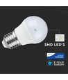 E27 4,5W LED klotlampa - G45, Samsung LED chip