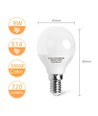 Outlet: EN: LED A5 G45 BIG ANGLE E14 9W 3000K