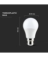 V-Tac 9W LED lampa - B22