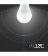 V-Tac 9W LED lampa - B22