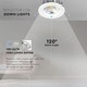 Outlet: V-Tac 10W LED downlight - Hål: Ø12 cm, Mål: Ø13.5 cm, 230V