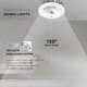 Outlet: V-Tac 20W LED downlight - Hål: Ø16,7 cm, Mål: Ø18 cm, 230V