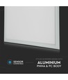 Outlet: 60x60 LED-panel, 32W - 120lm/W, vit ram