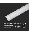 V-Tac 40W komplett LED-armatur - Cree LED-chip, 120 cm, 230V