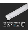 V-Tac 40W slim LED armatur - Samsung LED chip, 120 cm, 230V