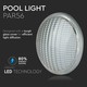 V-Tac vattentät LED pool lampa - 12W, glas, IP68, 12V, PAR56