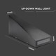 Lagertömning: V-Tac 6W LED svart vägglampa - IP65 utomhusbruk, 230V, inkl. ljuskälla