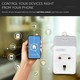 V-Tac Smart Home Wifi kontaktströmbrytare - Fungerar med Google Home, Alexa och smartphones, med USB, 230V