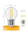 Outlet: EN: LED FILAMENT G45 E27 4W 2700K/CLEAR