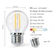 Outlet: EN: LED FILAMENT G45 E27 4W 2700K/CLEAR