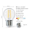 Outlet: EN: LED FILAMENT G45 E27 4W 2700K/CLEAR