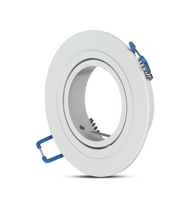 Downlight kit utan ljuskälla - Hål: Ø7,5 cm, Mål: Ø9,1 cm, matt vit, välj MR16 eller GU10 sockel