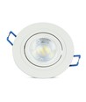 Downlight kit utan ljuskälla - Hål: Ø7,5 cm, Mål: Ø9,1 cm, matt vit, välj MR16 eller GU10 sockel