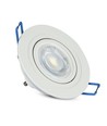 Downlight kit utan ljuskälla - Hål: Ø7,5 cm, Mål: Ø9,1 cm, matt vit, välj MR16 eller GU10 sockel