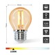 Outlet: EN: LED FILAMENT G45 E27 6W 2200K/AMBER