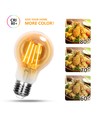 Outlet: EN: LED FILAMENT A60 E27 6W 2200K/AMBER