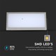 Lagertömning: V-Tac 20W LED vägglampa - Grå, IP65 utomhusbruk, 230V, inkl. ljuskälla