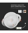 V-Tac 20W LED downlight - Hål: Ø14,5 cm, Mål: Ø17 cm, 3 cm hög, Samsung LED chip, 230V