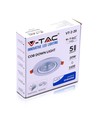 V-Tac 20W LED downlight - Hål: Ø14,5 cm, Mål: Ø17 cm, 3 cm hög, Samsung LED chip, 230V