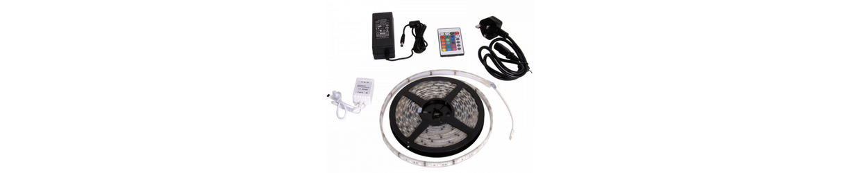 RGB LED strip 12V/24V IP68 (Vattentät)