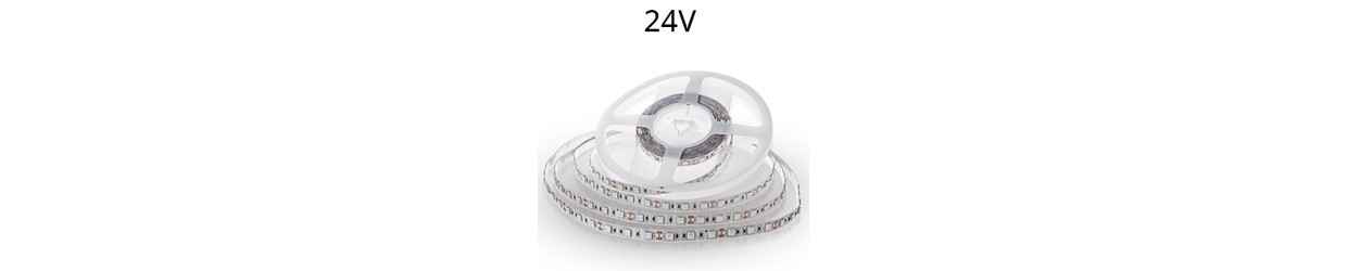 Enkeltfärgad LED strip 24V