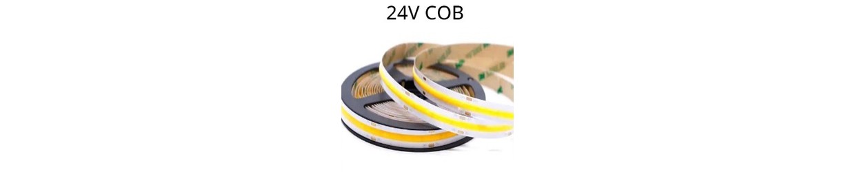 Enkeltfärgad LED strip 24V COB