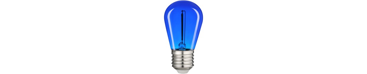 Färgade E27 LED Lampor