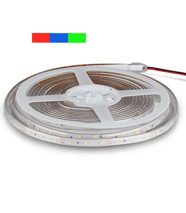 Närbild på LED-strip som visar hur dioderna är placerade för jämn belysning.